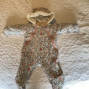 Baby Boden Girls 3-6 Months Bunting / Winter Snowsuit